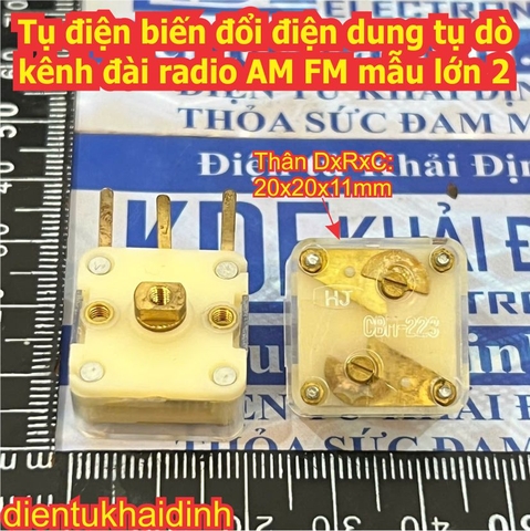 Tụ điện biến đổi điện dung tụ dò kênh đài radio AM FM kde3406