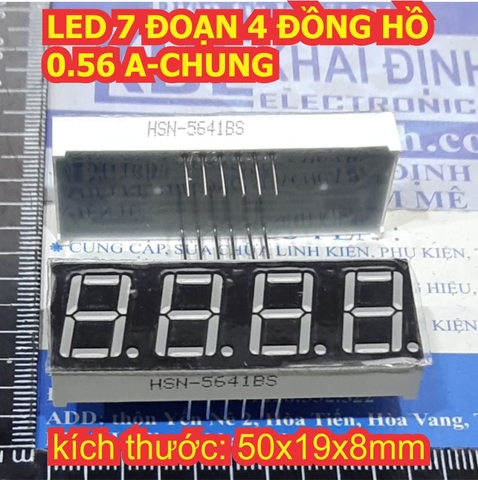 LED 7 ĐOẠN 7 thanh BỐN 0.56 inch A-CHUNG kde3448