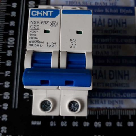 CB MCB AUTOMAX aptomat HÃNG CHINT ĐÓNG CẮT 2P 2 pha ĐÔI NXB-63Z 16A 20A 32A 40A 60A kde3648