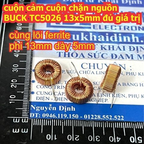 cuộn cảm cuộn chặn nguồn BUCK TC5026 13*5mm 22uH 33uH 47uH 100uH 220uH 330uH 470uH kde3673