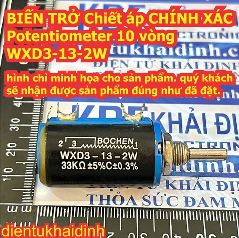 BIẾN TRỞ CHÍNH XÁC triết áp 10 vòng WXD3 Potentiometer WXD3-13-2W WXD3 100 Ohm ~ 100K 200R 470R 1K 4.7K 10K 22K 47K kde3676