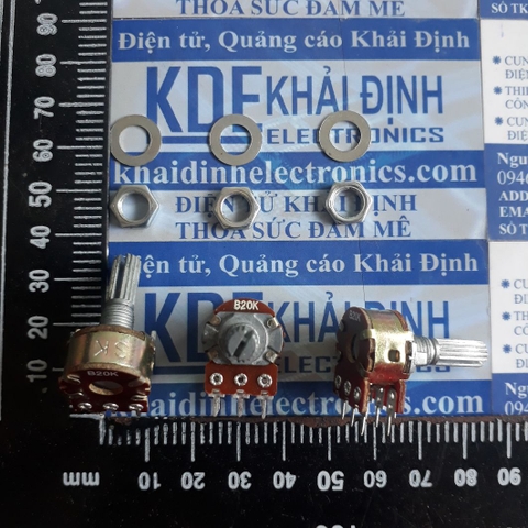 BIẾN TRỞ VOLUME WH148 ĐÔI, DÀI 20MM 1k ~ 500k kde3865
