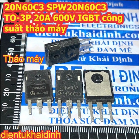 20N60C3 SPW20N60C3 20N60 TO-3P 20A 600V IGBT công suất KDE1224