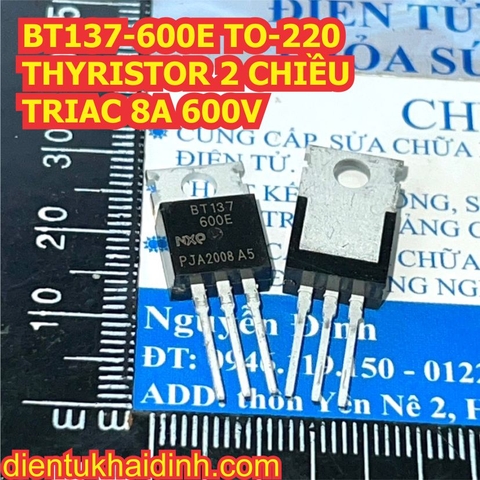 BT137-600E BT137S-600E BT137 600 TO-220 / TO-252 THYRISTOR 2 CHIỀU TRIAC 8A 600V kde4411