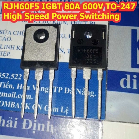 RJH60F5 60F05 IGBT 80A 600V TO-247 High Speed Power Switching kde4448