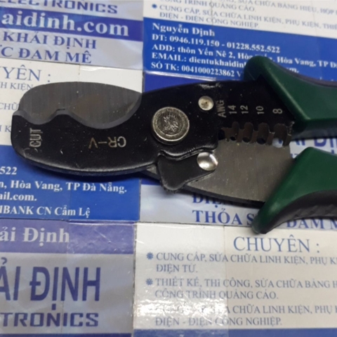 kèm cắt, kìm tuốt dây điện kết hợp WS-206B kde4557