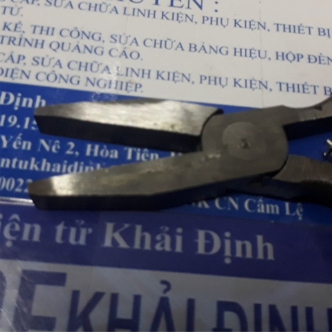 Kèm, Kìm nhỏ, dài 4.5 inch, 10cm, đầu bằng, không răng kde4715