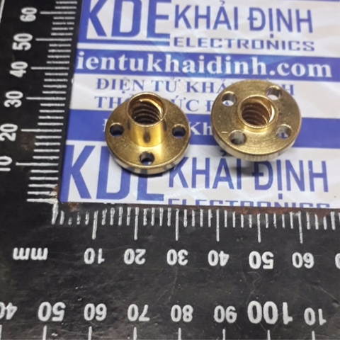 ốc, ecu bắt thanh ren, trục máy in 3D M8, lỗ ốc M3 kde4815