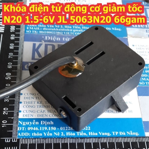 Khóa điện tử động cơ giảm tốc N20 1.5-6V JL 5063N20 66gam kde4973