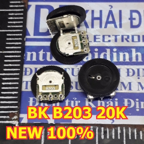 Biến trở xoay tròn dẹp triết áp volume máy FM nghe nhạc 3 chân B102 1K B502 5K B103 10 B203 20K B104 100k kde5119