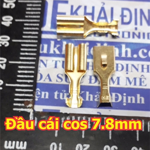 Đầu lõi đồng header, jack oto loại lớn, đầu cái / đực cos 7.8mm, bấm dây 0.75-2.5mm kde5148