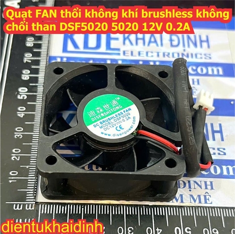 Quạt FAN thổi không khí brushless không chổi than DSF5020 5020 12V 0.2A kde5300