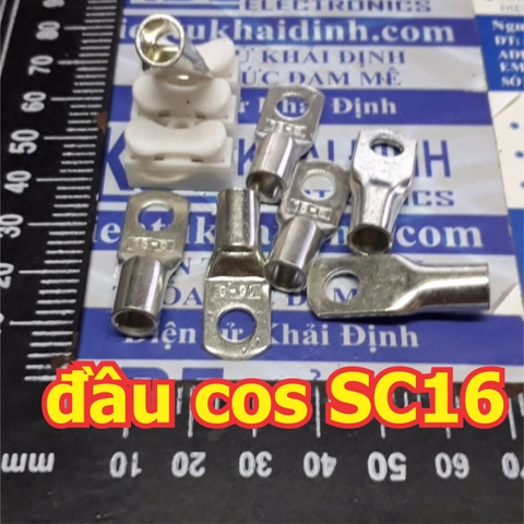 Đầu COS SC trần, bịt đầu, bằng đồng mạ si chống oxi hóa SC16 lỗ 6 8 10mm kde5311