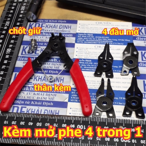 kèm mở phe 150mm 6 inch, 4 trong 1, mở được cho 2 kiểu phe A, B kde5357