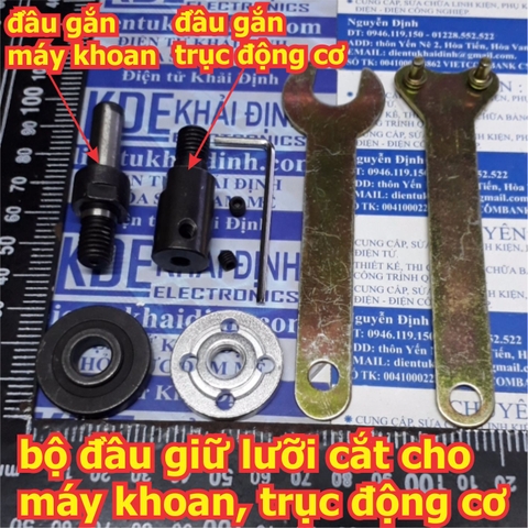 đầu giữ lưỡi cắt cho máy khoan, cho động cơ trục 5~12mm kde5364