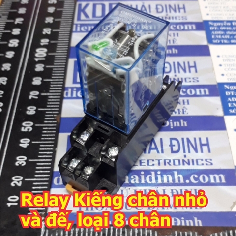 Relay Kiếng MY2N-J HH52P MY2 loại 8 chân nhỏ, điện áp 12Vdc 24Vdc 110Vac 220Vac kde5412