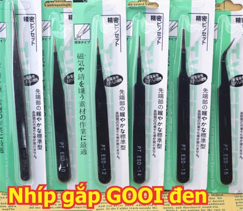 NHÍP GẮP LINH KIỆN PT ĐEN, vở giấy PT ESD-11/ESD-15 kde5467