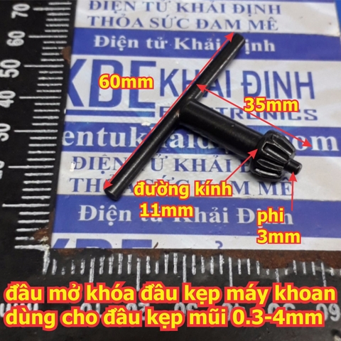 Đầu mở Chốt thanh tay vặn đầu chuck giữ mũi máy khoan loại 0.3-4mm 0.6-6mm 1.5-10mm 1.5-13mm 3-16mm 5-20mm kde5788