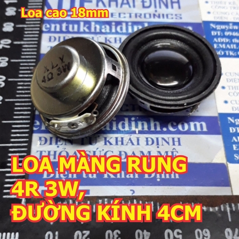 LOA MÀNG RUNG 4R 3W, ĐƯỜNG KÍNH 4CM kde5816