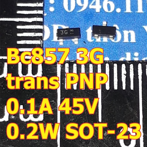 BC857C BC857 SMD 3G transistor PNP 0.1A 45V 0.2W SOT-23 kde6351