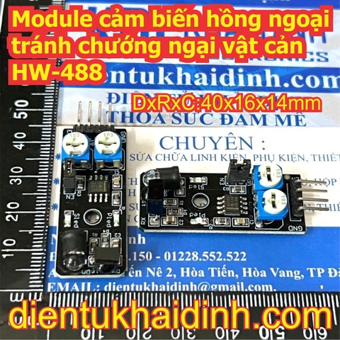 Module cảm biến hồng ngoại tránh chướng ngại vật cản HW-488 kde7117