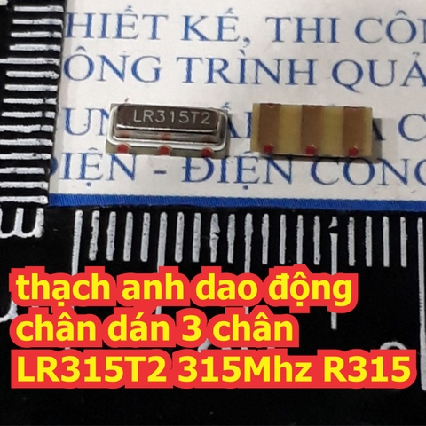 thạch anh dao động chân dán 3 chân LR315T2 315Mhz R315 kde7319