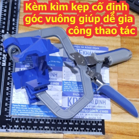 Kèm kìm kẹp cố định góc vuông giúp dễ gia công thao tác kde7380