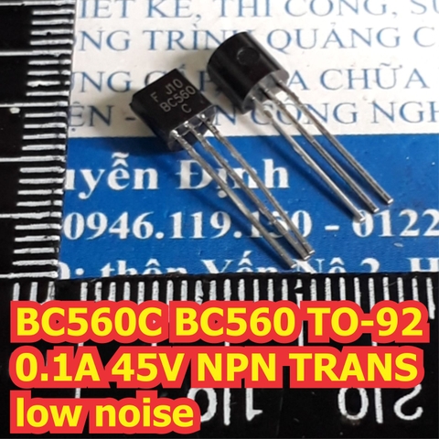 BC560C BC560 TO-92 0.1A 45V NPN TRANS low noise kde7383