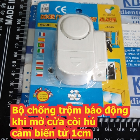 Bộ chống trộm báo động khi mở cửa còi hú cảm biến từ 1cm kde7739