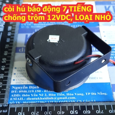 còi hú báo động 7 TIẾNG chống trộm 12VDC, LOẠI NHỎ kde7785