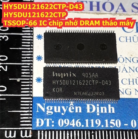 HY5DU121622CTP-D43 HY5DU121622CTP 121622 TSSOP-66 IC chip nhớ DRAM tháo máy kde8162
