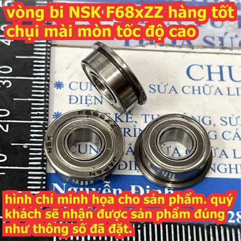 vòng bi ổ bi bạc đạn NSK F682 F683 F684 F685 F686 F687 F688 F689 có vành tai hàng tốt chụi mài mòn tốc độ cao kde8901