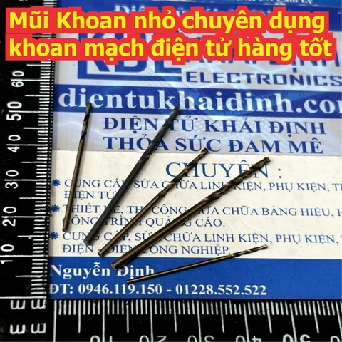 Mũi Khoan nhỏ chuyên dụng khoan mạch điện tử hàng tốt 0.6mm 0.8mm 1.0mm 1.3mm 1.5mm 1.8mm 2.0mm kde9156
