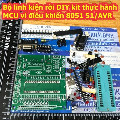 Bộ linh kiện rời DIY kit thực hành MCU vi điều khiển 8051 51/AVR kde9479