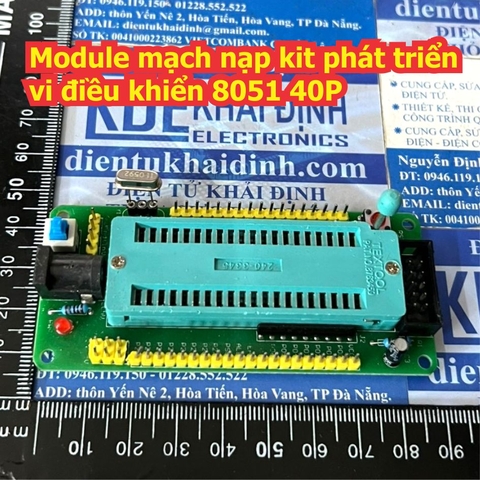 Module mạch nạp kit phát triển vi điều khiển 8051 40P kde9691