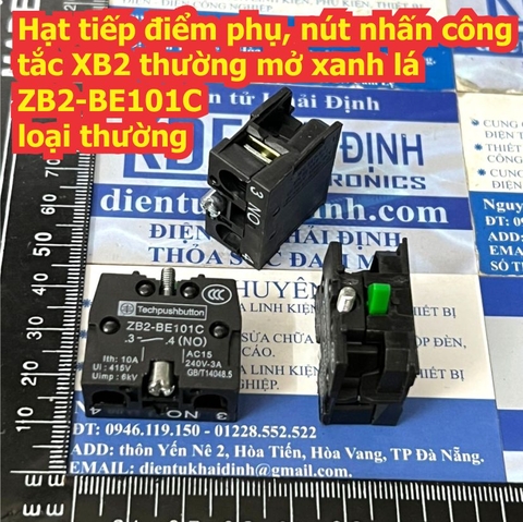 Hạt tiếp điểm phụ, nút nhấn công tắc XB2 thường mở xanh lá ZB2-BE101C / đóng màu đỏ ZB2-BE102 kde9722