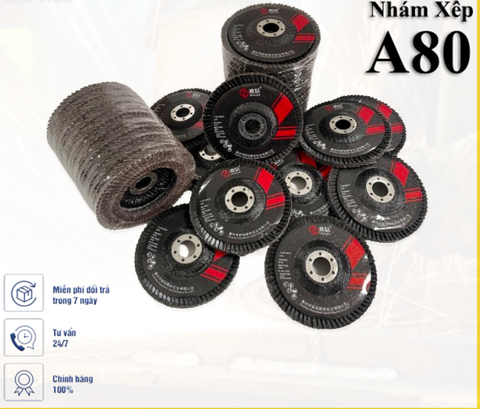 Nhám Xếp , Ráp Xếp Đen A80 Ouzuan