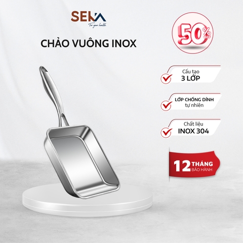 Chảo Vuông Inox SK6020