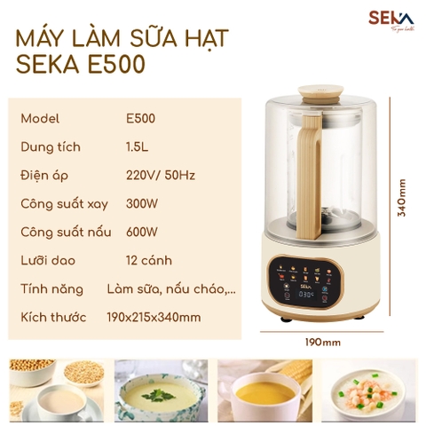 Máy Làm Sữa Hạt SEKA SK-E500