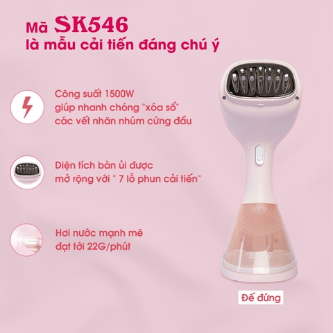 Bàn Là Hơi Nước SEKA SK546 Hồng