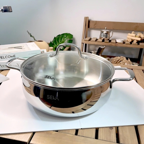 Nồi Inox Bếp Từ SEKA, Nồi Lẩu, Luộc Gà Dùng Mọi Loại Bếp