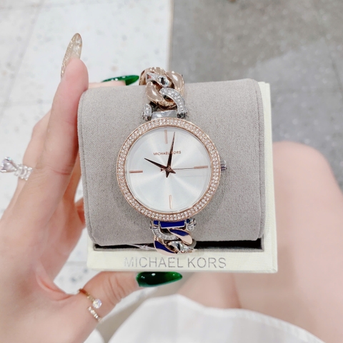 Michael Kors Catelyn |Nữ Giới |Đính Đá |Dây Mắt Xích Demi Rose Gold |Máy Pin (Quartz) |Size 38mm