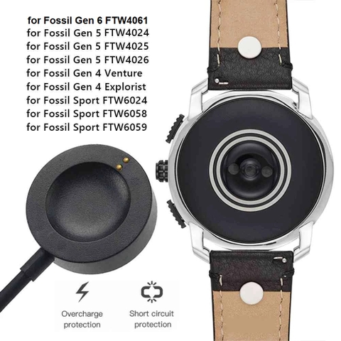 Dây sạc |Đế sạc |Cáp sạc Pin đồng hồ thông minh Fossil Model Gen 4/5/6 (Phụ kiện Smartwatch)
