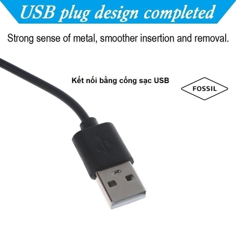 Dây sạc |Đế sạc |Cáp sạc Pin đồng hồ thông minh Fossil Model Gen 1/2/3 (Phụ kiện Smartwatch)