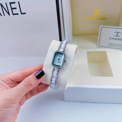 Chanel Premiere |Nữ Giới |Đính Đá |Dây Ceramica Trắng |Máy Pin (Quartz) |Size 20x25mm