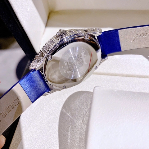 Chopard L'Heure Du Diamant |Nữ Giới |Đính Đá |Dây Da Xanh |Máy Pin (Quartz) |Size 32mm