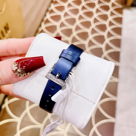Chopard L'Heure Du Diamant |Nữ Giới |Mặt Tròn |Đính Đá |Dây Da Xanh |Máy Pin (Quartz) |Size 32mm