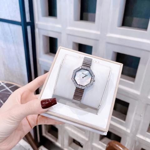 Chopard L'Heure Du Diamant Octoagonal |Nữ Giới |Mặt Xà Cừ |Dây Kim Loại |Máy Pin (Quartz) |Size 32mm