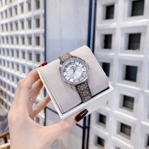 Coach Boyfriend 14503150 |Nữ Giới |Đính Đá |Dây Da Nâu |Máy Pin (Quartz) |Size 34mm