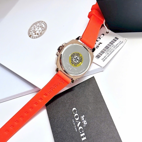 Coach Boyfriend |Nữ Giới |Rose Gold |Dây Silicone Màu Cam |Máy Pin (Quartz) |Size 34mm